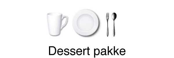 Dessert service pakke