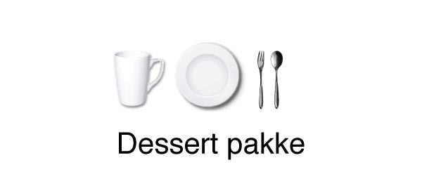 Dessert service pakke