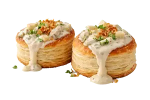 tarteletter med høns i asparges